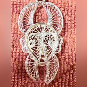 Silver Tribal / Voodoo Doctor pendant w/16” Rope Chain $35